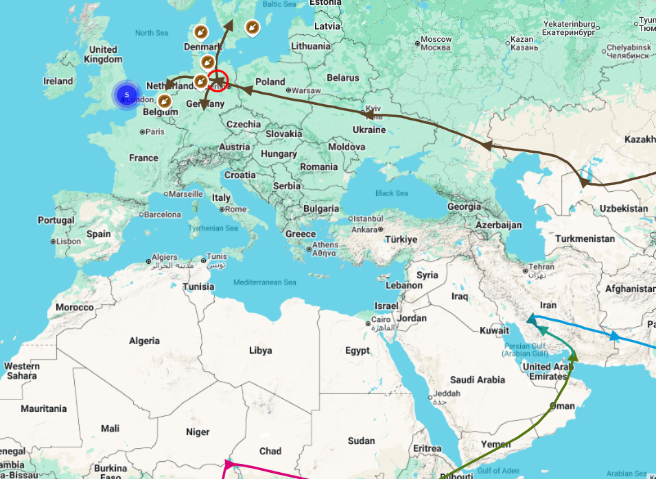 R‑M269A Migration Map