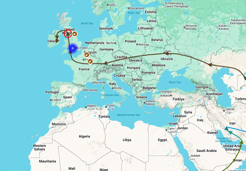 R‑M269D Migration Map